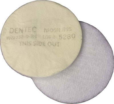 Dentec Safety N95 Filter Pad - Box of 16