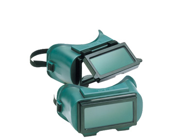 Gateway Safety 1700 Series Soft Green Frame 2" x 4-1/4" 5.0 IR Filter Shade Lift Front Welding Goggles