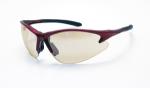 SAS 540-0402 DB2 Safety Glasses - Red Frame with In/Outdoor Mirror Lens - Polybag (12 Pr)