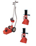 American Forge & Foundry 22 Ton Single Stage Air Hydraulic Axle Jack & 2 20 Ton Jack Stands