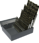 #1 - #60 Drill America HSS Jobber Drill Bit Set, 60 Pieces (Wire Sizes): Made in USA