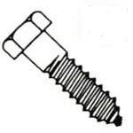 200 Pieces Stainless Steel Lag Screw (Bolt) Kit