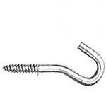 Stainless Steel Screw Hooks Standard Lag Thread 1"