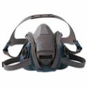 3M 6502QL Rugged Comfort Quic-Latch Half-Facepiece Reusable Respirator, Medidum