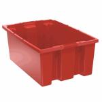 Akro-Mills Nest & Stack Tote, 19 1/2"L x 8"H x 13 1/2"W, Red