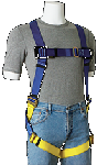 Gemtor 922H Lightweight, sub-pelvic, polyester full-body harness with hip D-rings