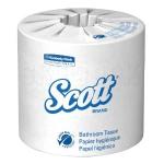 Kimberly-Clark 13217 Scott Bathroom Tissue - White Case of 80 Rolls