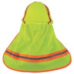 Hard Hat Cover w/Neck Shade/Lime