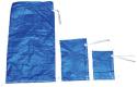 Polypropylene Woven Parts Bags, Blue 8" x 12"