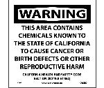 WARNING THIS AREA CONTAINS CHEMICALS CALIFORNIA  PROPOSITION 77