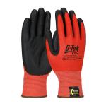 PIP G-Tek® KEV™ Red/Black 13 Gauge Seamless Knit Nitrile Coated Foam Grip Engineered Yarn/Kevlar Gloves - A4