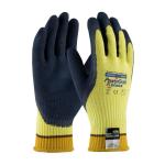 PIP PowerGrab™ Katana 10 Gauge Yellow/Black Seamless Knit Latex Coated MicroFinish Grip Steel/Kevlar Gloves A4