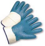 West Chester Heavy Weight Jersey Lined Blue Nitrile Palm Coated Gloves