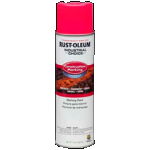 Rust-Oleum® Gloss Construction Marking Paint, Water Based FLUORESCENT PINK (17 oz Aerosol)