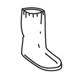 West Chester 3764 PE Coated 14" White Boot Cover