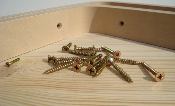 Different Sizes Of Play Wood Screws