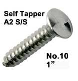 Self tapper A2 Clutch Head round Wood screws