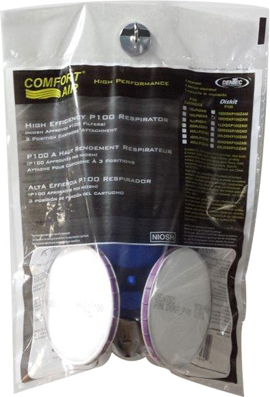 Dentec Safety Diskit® P100 Complete Silicone Half Mask Respirator