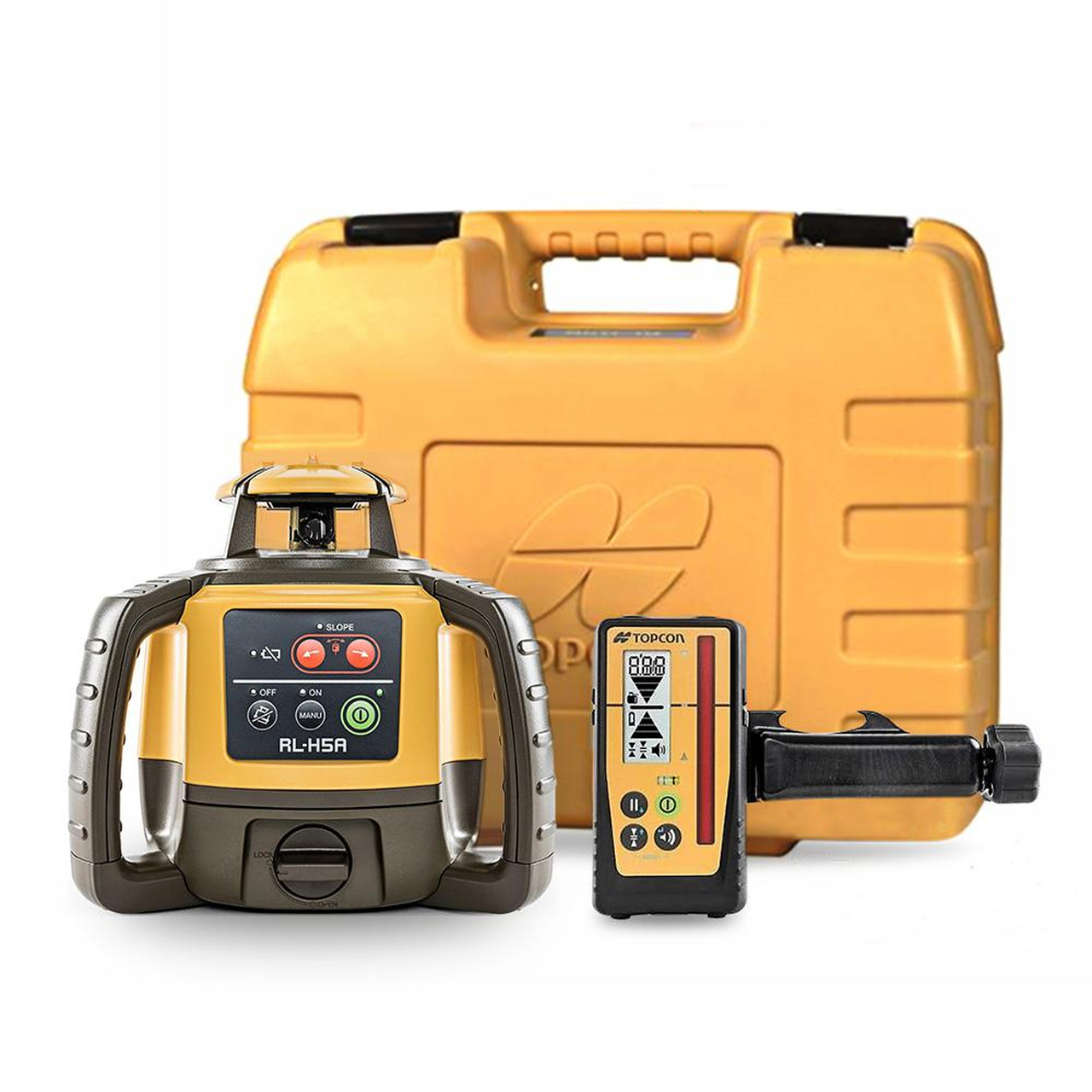 Topcon RL-H5A Horizontal Self-Leveling Rotary Laser w/ LS-100D Receiver & Rechargeable Battery (1021200-16)