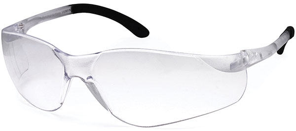 Dentec Safety SenTec™ Clear ANSI/CSA Lens & Rubberized Temple Safety Glasses - 12/Box