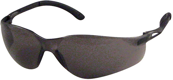 Dentec Safety SenTec™ Gray ANSI/CSA Lens & Rubberized Temple Safety Glasses - 12/Box