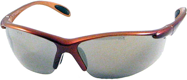 Dentec Safety Catalina™ Indoor/Outdoor ANSI/CSA Lens & Brown Metallic Frame w/ Paddle Temples Safety Glasses - 12/Box
