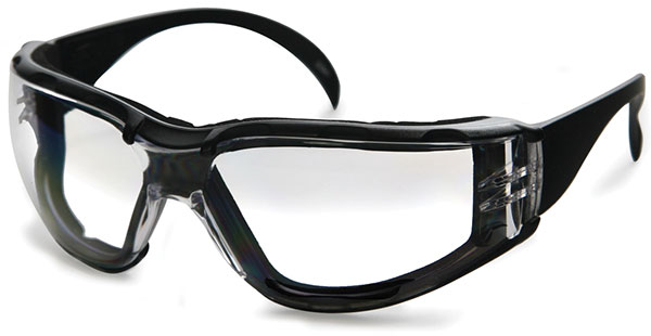 Dentec Safety CeeTec™ DX Indoor/Outdoor Anti-Fog ANSI/CSA Lens Foam Insert Black Frame Safety Glasses - 12/Box