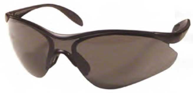 Dentec Safety Miranda™ Gray ANSI/CSA Lens & Black Frame w/ Paddle Temples Safety Glasses - 12/Box