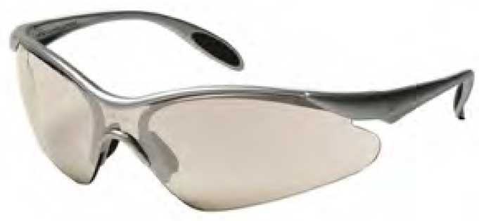Dentec Safety Miranda™ Clear ANSI/CSA Lens & Silver Frame w/ Paddle Temples Safety Glasses - 12/Box