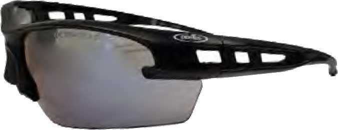 Dentec Safety Mango™ Blue Mirror ANSI/CSA Lens Black Frame Safety Glasses - 12/Box