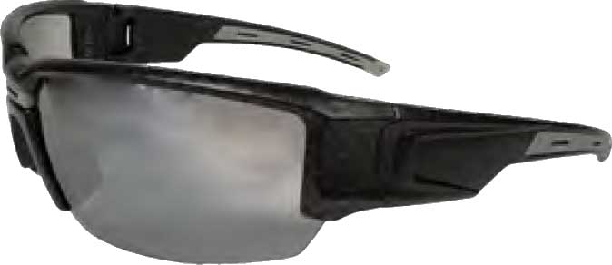 Dentec Safety Hartley™ Smoke Mirror ANSI/CSA Lens Black Frame Safety Glasses - 12/Box