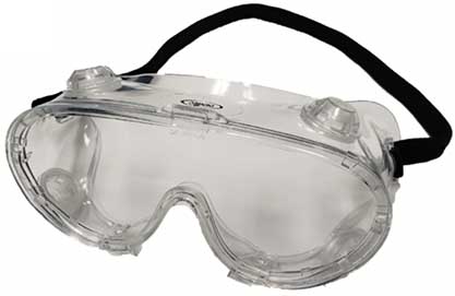 Dentec Safety Safety-Flex™ Clear Polycarbonate ANSI/CSA Lens Direct Ventilation Neoprene Strap Safety Goggles - 12/Box