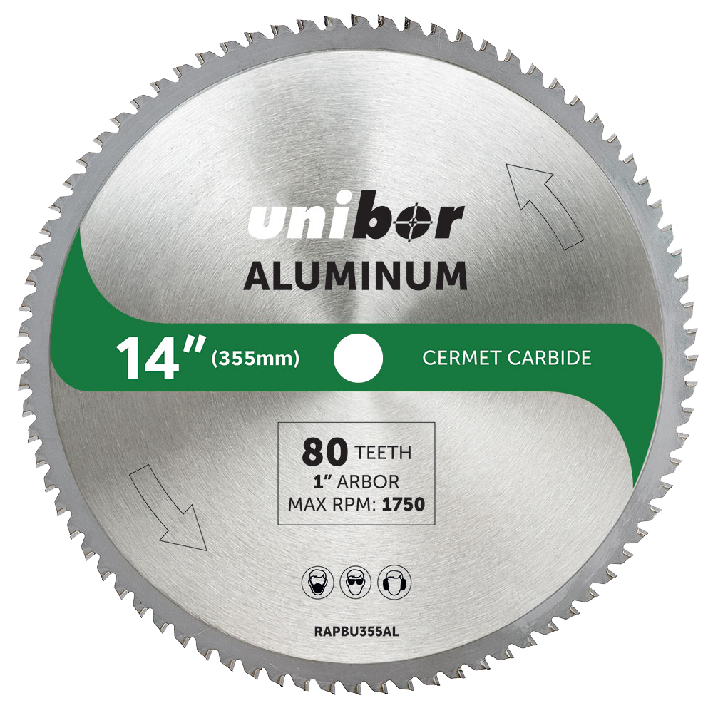 Unibor 14" Aluminum Cermet Carbide Circular Saw Blade
