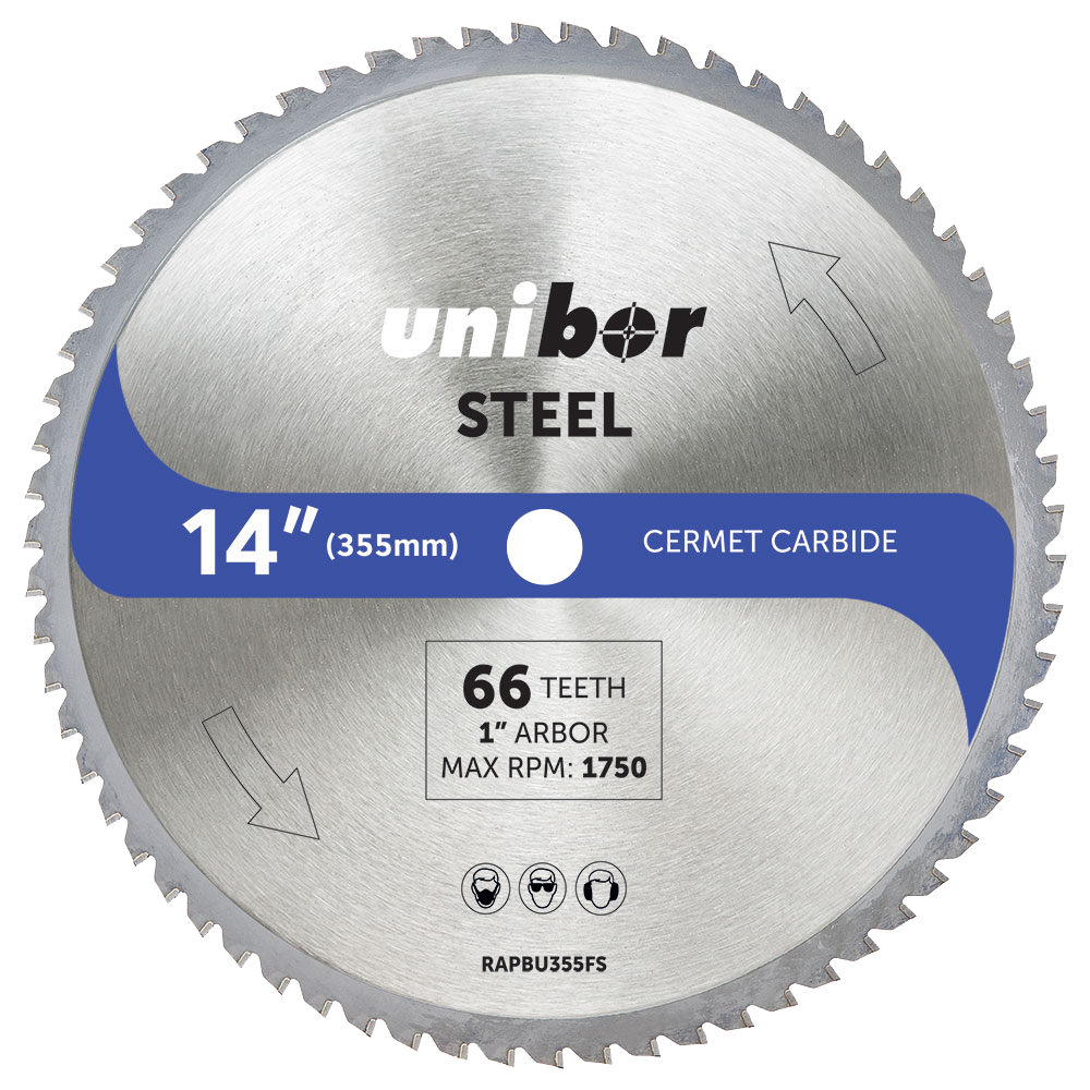 Unibor 14" Steel Cermet Carbide Circular Saw Blade