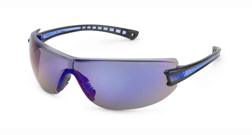 Gateway Safety Luminary™ Blue Mirror Lens Black Temple Safety Glasses - 10 Pack