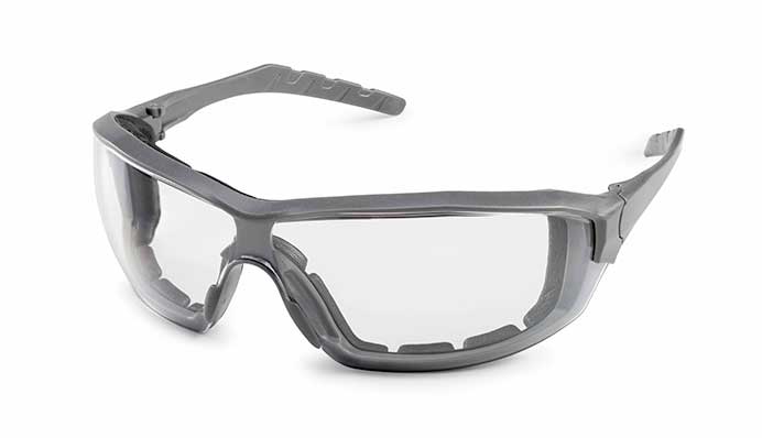 Gateway Safety Silverton® Clear Lens Gray Temple & Frame Safety Glasses - 10 Pack