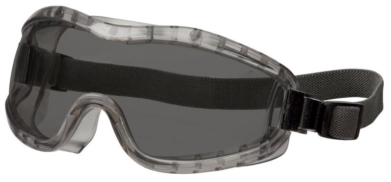 MCR Safety Stryker Gray Anti-Fog Lens Indirect Vent Elastic Strap Premium Safety Goggles