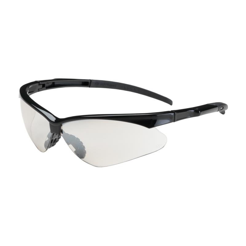 PIP Adversary™ Light Blue Anti-Scratch Coated Lens Black Frame Semi-Rimless Safety Glasses