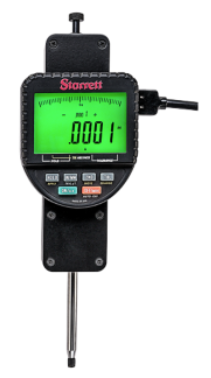 Starrett 2"/50mm Range 0.0001"/0.002mm Res. 3/8" Stem Diameter Backlight Electronic Indicator