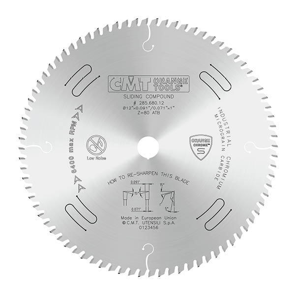 CMT 10" x 80T x 5/8" Ultimate Cut Off Tungsten Carbide Tipped Circular Saw Blade