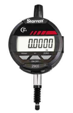 Starrett 12mm/.5" Range, .0001mm/0.001" Res IP67 Protection 3/8" Stem Electronic Indicator