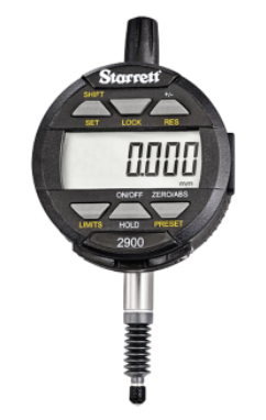 Starrett 12mm Range 0.01mm/0.001mm IP67 Protection 8mm Stem Electronic Indicator