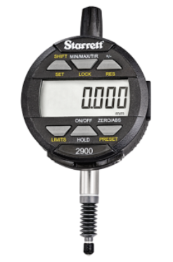 Starrett 12mm/1" Range 0.01mm / 0.001mm IP67 Protection 8mm Stem Electronic Indicator
