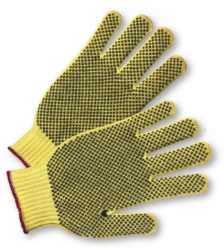 West Chester Yellow PVC Fully Dotted 100% Kevlar® Gloves