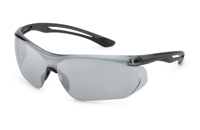 Gateway Safety Parallax™ Silver Mirror Lens Gray Temple & Flex Safety Glasses - 10 Pack