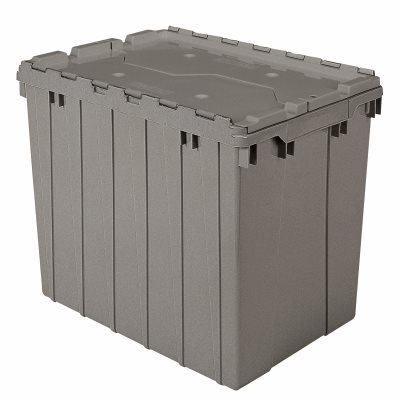 Akro-Mills Attached Lid Container, 17 gal, 21 1/2