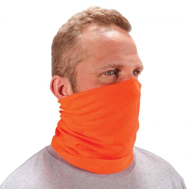 Ergodyne Chill-Its® Hi-Vis Orange Multi-Use Face Mask