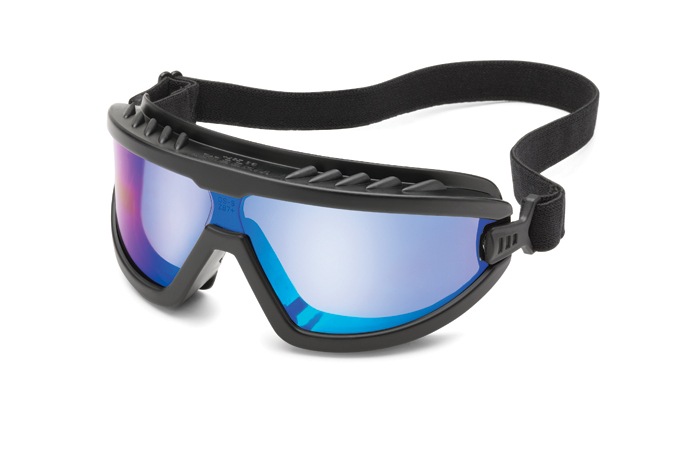 Gateway Safety Wheelz® Blue Mirror FX2 Anti-Fog Lens Black Frame Safety Goggles - 10 Pack