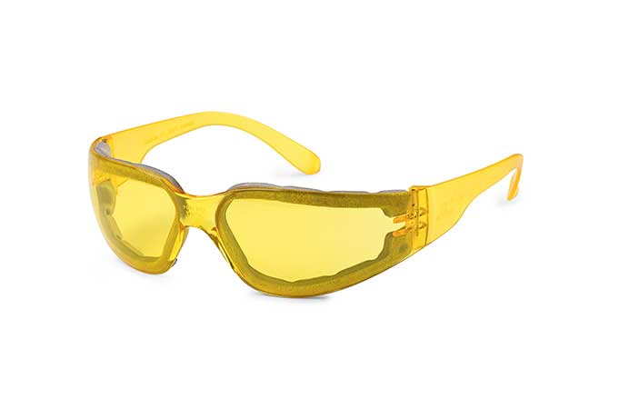 Gateway Safety StarLite® FOAMPRO™ Amber Anti-Fog Foam Lens Amber Temple Safety Glasses - 10 Pack