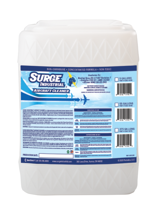 Surge Industrial Aircraft Cleaner Concentrate - 5 Gallons